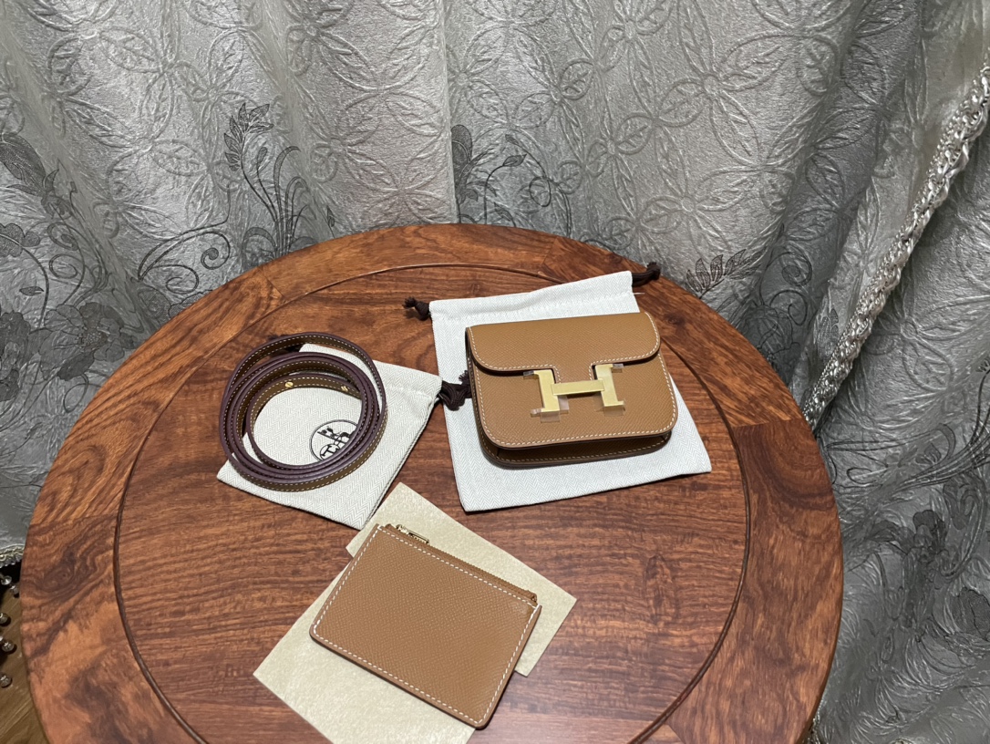 에르메스 콘스탄스백 미니 골드브라운 금장